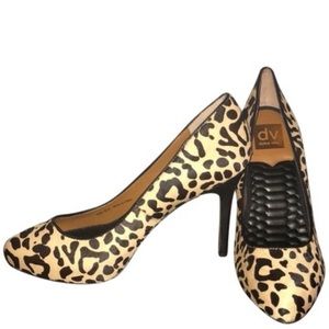 Dolce Vita Leopard Print Calfskin Heels